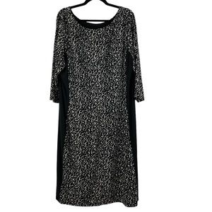 Lauren Ralph Lauren Animal Print Jersey Sheath Dress 22W